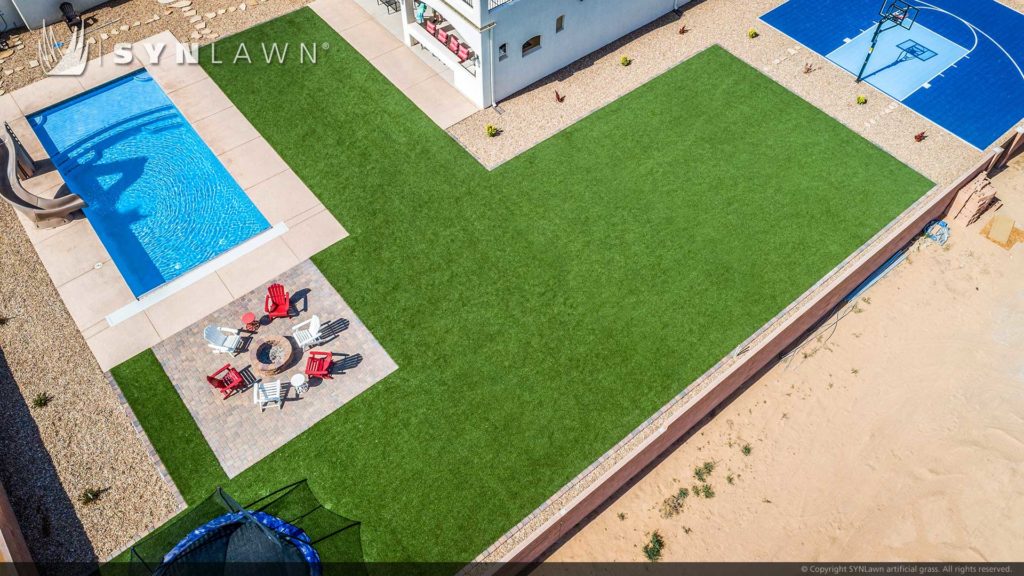 image of SYNLawn Las Vegas artificial grass for residential backyards